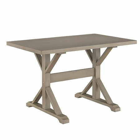 CAROLINA CHAIR & TABLE CO Florence 30 x 48 Trestle Table- Weathered Gray T4830-WG